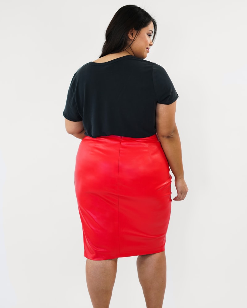 Leather pencil skirt size 12 clearance